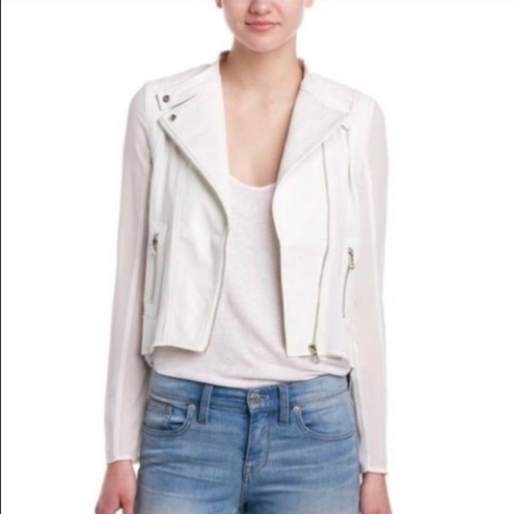 Fate Akira faux leather mesh jacket